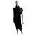 Vestido negro Ann Demeulemeester drapeado - vista 15