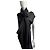 Vestido negro Ann Demeulemeester drapeado - vista 16