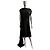 Vestido negro Ann Demeulemeester drapeado - vista 5