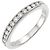 Tiffany & Co. Half Diamond Platinum Eternity Ring Silber