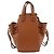 Borsa Loewe Hammock Drawstring Mini Marrone - vista 2