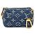 Pouch Louis Vuitton Monogram Denim Trousse Speedy PM Blu Monogramma