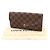 Louis Vuitton Damier Portefeuille Sarah Bi-fold Long Wallet Castaño Damier ebene - vista 2