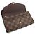 Louis Vuitton Damier Portefeuille Sarah Bi-fold Long Wallet Castaño Damier ebene - vista 6