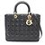 Christian Dior Dior Lady Large Cannage 2-Way Handbag Nero