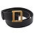 Christian Dior D-Buckle Gürtel Schwarz