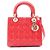 Christian Dior Dior LADY DIOR Cannage Borsa a mano 2-Way Rosso