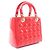 Christian Dior Dior LADY DIOR Cannage Borsa a mano 2-Way Rosso - vista 2