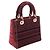 Christian Dior Dior LADY D-LITE Borsa a mano Medium Porpora - vista 2
