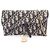 Borsa a tracolla Christian Dior Oblique Jacquard Beige Blu navy