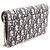 Borsa a tracolla Christian Dior Oblique Jacquard Beige Blu navy - vista 2