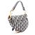 Borsa Christian Dior Dior Saddle Bag Mini Oblique Jacquard Crudo Blu navy - vista 2