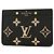 Louis Vuitton Monogram Empreinte Bicolor Card Case Nero Beige