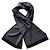 Sciarpa Yves Saint Laurent monogram blu e nera Nero
