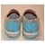 Miu Miu Sneakers in Tela Beige e Azzurro Blu - vista 5