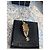 Collana con pendente Chanel Cuckoo Clock Bianco Rosso D'oro Verde Gold hardware - vista 3