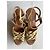 Sandali wedge espadrillas Saint Laurent Marrone - vista 4
