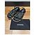 Sandali con catena in pelle nera Chanel Nero - vista 4