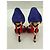 Décolleté Christian Louboutin "So Kate" Marrone Rosso Porpora - vista 4
