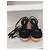 Sandali wedge con platform in crochet neri Prada Nero - vista 2