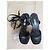 Sandali wedge con platform in crochet neri Prada Nero - vista 8