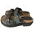 Ciabatte platform in legno e pelle nera Christian Dior Nero