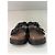 Ciabatte platform in legno e pelle nera Christian Dior Nero - vista 2