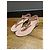 Sandali T-Strap Chanel in pelle matelassé rosa con dettaglio a catena - vista 12