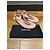 Sandali T-Strap Chanel in pelle matelassé rosa con dettaglio a catena - vista 8
