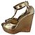 Sandali wedge in sughero oro metallizzato Jimmy Choo D'oro