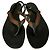 Sandali thong Gucci in pelle nera con dettaglio Web Nero Rosso Verde