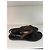 Sandali thong Gucci in pelle nera con dettaglio Web Nero Rosso Verde - vista 2