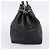 Fendi Selleria Bucket Leather Medium Black - view 3