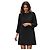 Abito shift IRO Paris Cadonia in crepe nero con cutout e ricami, maniche lunghe FR 36 US 4