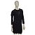 Abito shift IRO Paris Cadonia in crepe nero con cutout e ricami, maniche lunghe FR 36 US 4 - vista 2