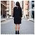 Abito shift IRO Paris Cadonia in crepe nero con cutout e ricami, maniche lunghe FR 36 US 4 - vista 4