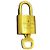 Louis Vuitton Vorhängeschloss und Schlüssel Logo Metal medium Golden - Ansicht 2