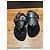 Hermès Sandali thong in pelle nera con logo H Hermes Nero - vista 7