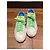 Sneakers Chanel in pelle bianca con dettagli neon Bianco Blu Verde Arancione - vista 10