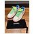 Sneakers Chanel in pelle bianca con dettagli neon Bianco Blu Verde Arancione - vista 6