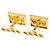 Gemelli Van Cleef & Arpels in oro giallo 18K - vista 3