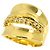 Diamond Céline Anello Celine 1 in oro giallo 18K con diamante - vista 3