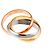 Anello Cartier Trinity in oro rosa bianco e giallo 18K - vista 2
