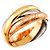Anello Cartier Trinity in oro rosa bianco e giallo 18K - vista 5