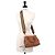 Borsa Prada 1BA411 in pelle marrone - vista 8