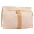 Hermès Borsa Pochette HERMES Fourre Tout Canvas Beige Silver Auth bs36870 Argento