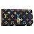 LOUIS VUITTON Monogram Multicolor Multicles 4 Key Case Black M60044 Auth 199374 Nero