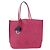 Borsa Tote Christian Dior Pelle Rosa Argento Auth 197818 - vista 2