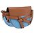 Borsa a tracolla LOEWE Mini Gate Bag in pelle blu e oro Auth ka5984A D'oro