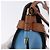 Borsa a tracolla LOEWE Mini Gate Bag in pelle blu e oro Auth ka5984A D'oro - vista 20